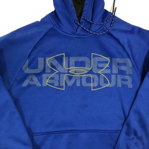 Under Armour Hoodie Sweatshirt Mens Small Blue